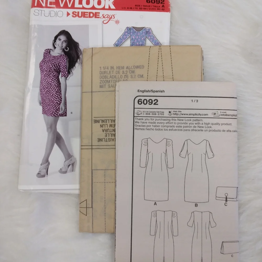 New Look Studio Suede Says 6092 Misses dress & bag